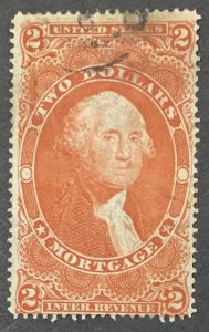 USA REVENUE STAMP 1862-1871 $2 MORTGAGE. SCOTT#R82c