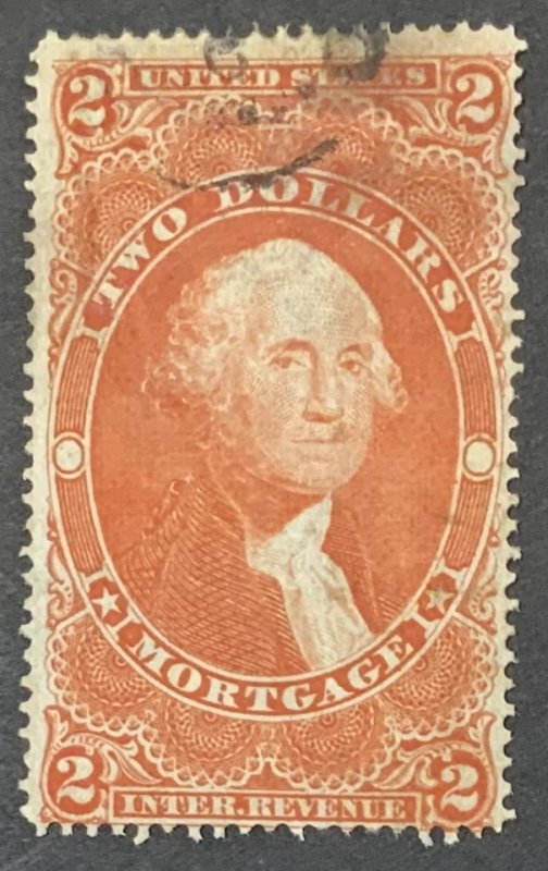 USA REVENUE STAMP 1862-1871 $2 MORTGAGE. SCOTT#R82c