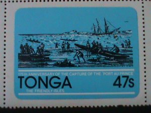 ​TONGA-1981-SC#499-500-175TH ANNIV: CAPTURE OF PORTAU PRINCE-MNH- PAIR-VF