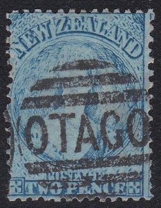 NEW ZEALAND 1862 2d wmk star perf 13 at Dunedin - SG72 sound used..........A8044