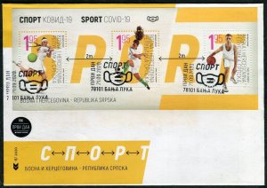 BOSNIA SERBIA(279) - Sport - Tennis - Football - Basketball - FDC - 2020