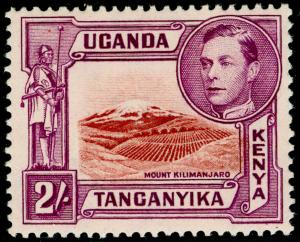 KENYA UGANDA TANGANYIKA SG146b, 2s lake-brown/purple-bwn,LH MINT. Cat £50.