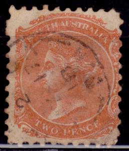 South Australia 1868-70, Victoria, 2 p, used