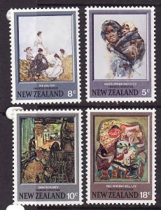 New Zealand-Sc#521-4-unused NH set-Paintings-1973-