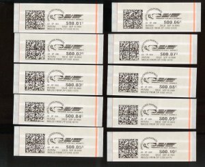 Lot of 10 Different CVP75a Pitney Bowes CVP Stamps Scott CV $350 BZ1650 CVP75