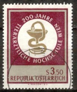 Austria 1968 Veterinary College Mi.1259 Used