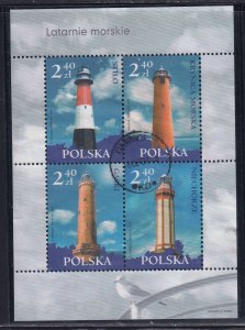 Poland 2006 Sc 3824 Lighthouse Stilo Drynica Morska Gaski Niechorze Stamp SS U