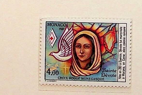 MONACO Sc 1584-5 NH ISSUE OF 1987 - RED CROSS