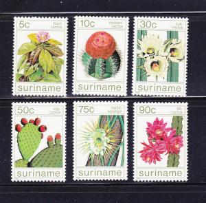 Surinam 697-702 Set MNH Flowers, Cacti