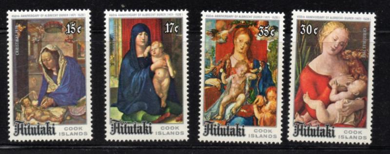 Aitutaki Sc 167-70 1978 Christnas stamp set mint  NH