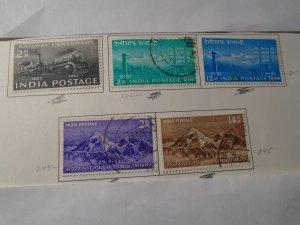 India  #  243-47  used