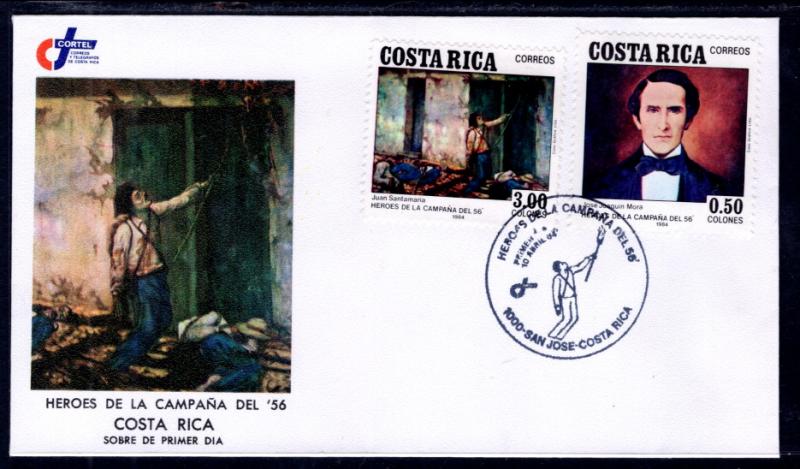 Costa Rica 293,295 U/A FDC