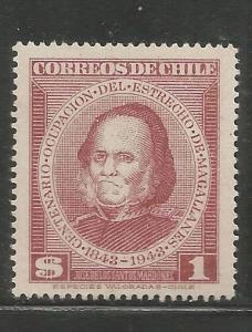 CHILE  236  MINT HINGED,  JOSE MARDONES