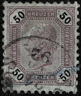 1891 Austria Scott Catalog Number 69 Used
