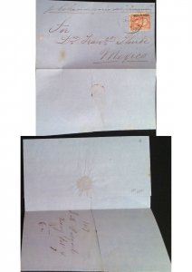 CMI) 1856. BRAZIL. PERSONALITY. EXTRAORDINARY MAIL SENT TO MEXICO. XF