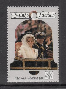 St Lucia 849 Royal Wedding MNH VF