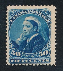 CANADA 47 MINT F-VF NH, 50c BLUE VICTORIA