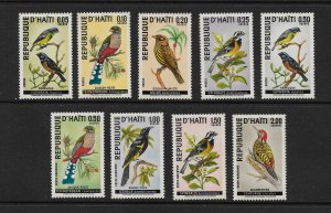 BIRDS - HAITI #611-12,C326-9 MNH