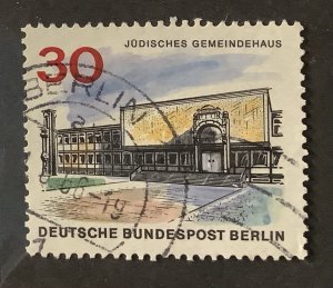 Germany, Berlin 1965 Scott 9N226 used- 30pf, New Berlin, Jewish community center