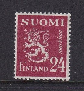 Finland  #274  MNH  1948  Lion  24m  brown lake