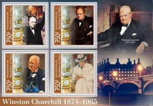 Stamps.Winston Churchill 2024 year 1+1 sheets perforated