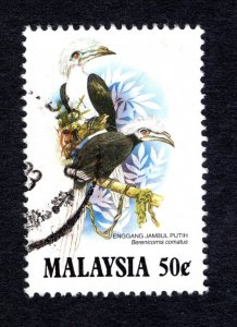 Malaysia SC #268   VF, Used, Birds, White Crested Hornbill ..... 3710101