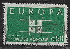 France #1075 50fr Europa CEPT Initials ~ Used