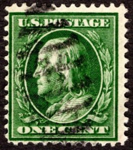 1908, US 1c, Franklin, Used, Sc 331