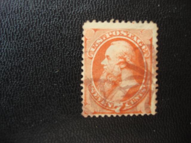 1873  SCOTT # 160  7 c USED.  F/VF  SCV. $ 90.00