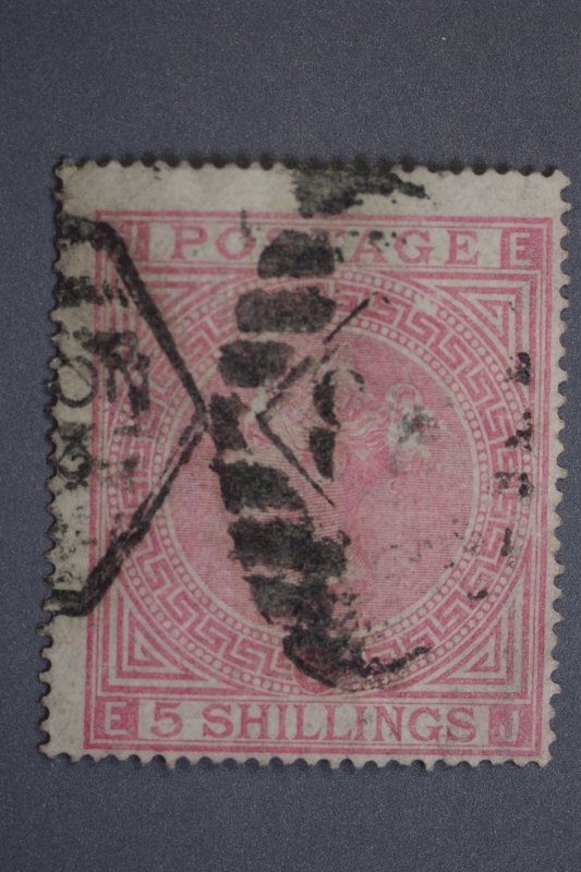 Great Britain #57 Plate 2 Watermark 26 Design Untouched by Perfs Used