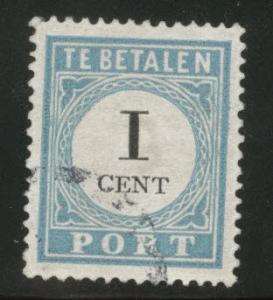 Netherlands Scott J3 postage due MH* type 3 stain  CV$11