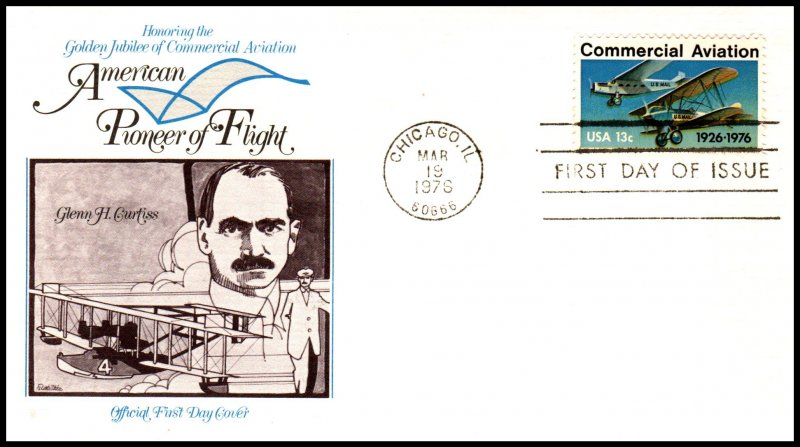 US 1684 Commercial Aviation Fleetwood U/A FDC