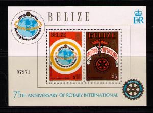 BELIZE Sc# 545-546  MNH FVF Set 2 x SS Intl. Rotary Club