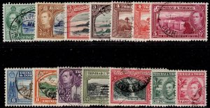 TRINIDAD & TOBAGO GVI SG246-256, complete set, FINE USED. Cat £65.