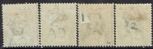 GRENADA 1902 KEVII 1/2D 21/2D 3D AND 6D WMK CROWN CA