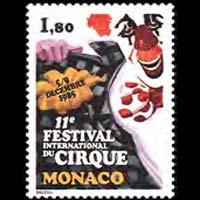 MONACO 1985 - Scott# 1490 Intl.Circus Fest. Set of 1 NH