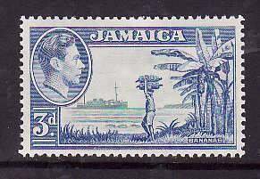 Jamaica-Sc#140- id9-unused hinge 3p KGVI-1949-