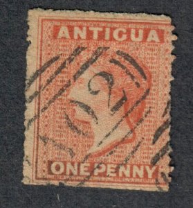 $Antigua Sc#2 used, Fine, part set, wmk#5, Cv. $60