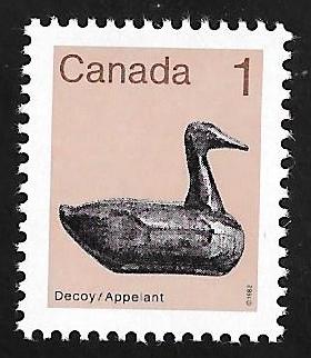 Canada #917 1 cent Decoy Stamp mint OG NH EGRADED VF-XF 87