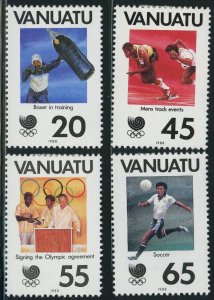 Vanuatu #480-483 Seoul Summer Olympics 1988 Postage Stamps MLH