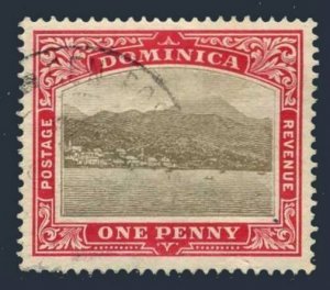 Dominica 26 wmk 1, used. Michel 22. Roseau, Capital of Dominica, 1908.