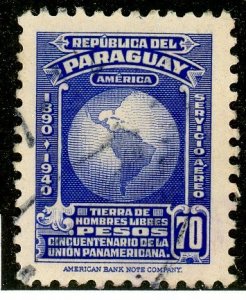 Paraguay, Scott #C128, Used