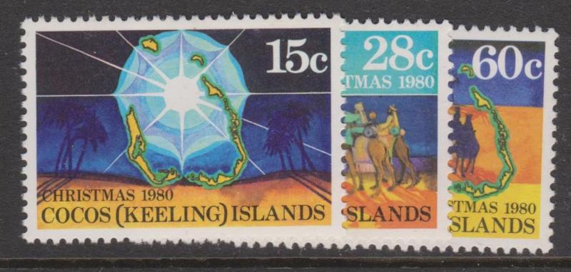 Cocos Keeling Islands Sc#53-55 MNH