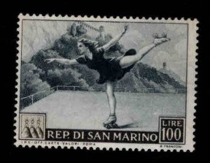 San Marino Scott 334 MNH** Roller Skater 100 Lire 1953 sports stamp