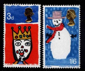 Great Britain Scott 478-479 MH* Christmas stamp set