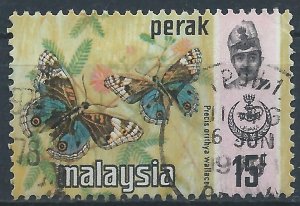 Perak 1977 - 15c Butterfly Photo - SG182 used