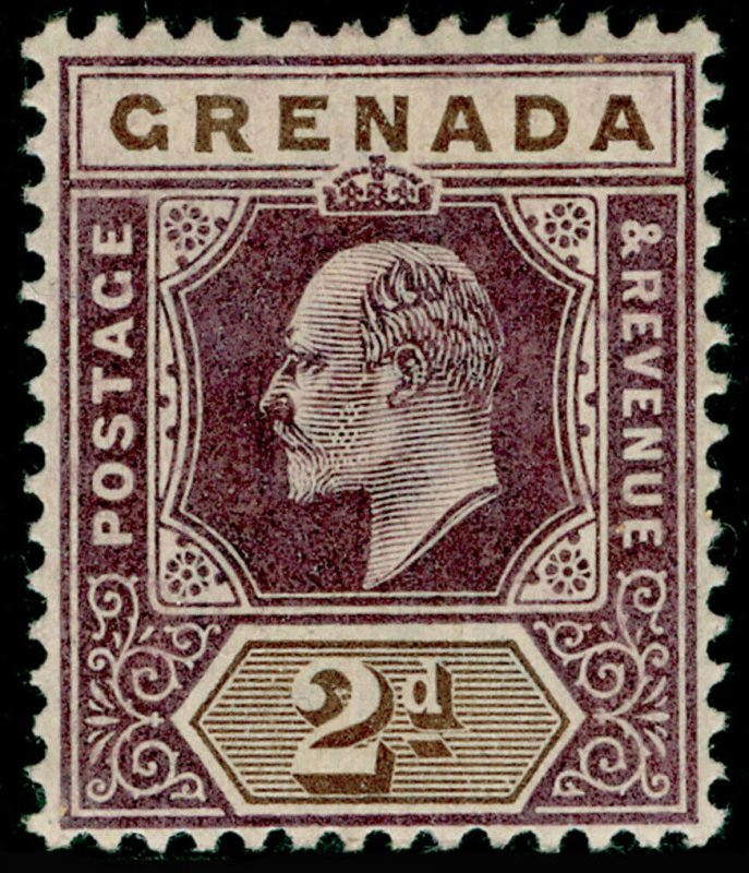 GRENADA SG59, 2d dull purple & brown, LH MINT.