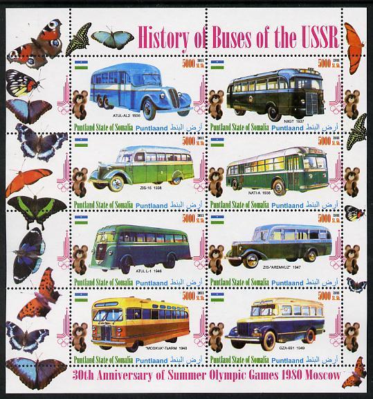 Puntland State of Somalia 2011 Buses of the USSR #4 perf ...