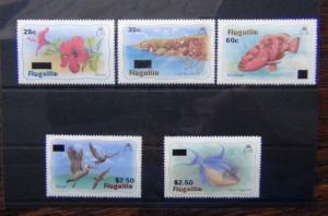 Anguilla 1984 Overprint set to $2.50 on $10 MNH SG606 - SG610 