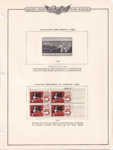 Scott #1307-1321 (2) Plate Block of 4 Stamps - MNH